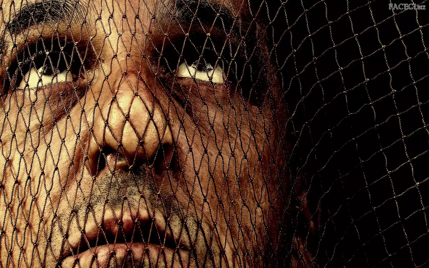 Siatka, Twarz, Mężczyzny